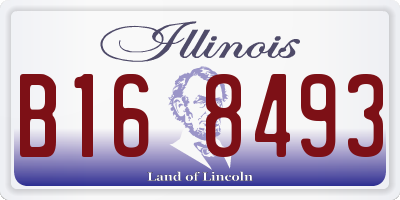 IL license plate B168493