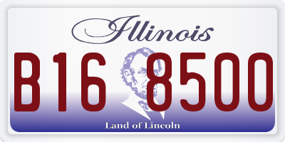 IL license plate B168500