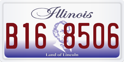 IL license plate B168506