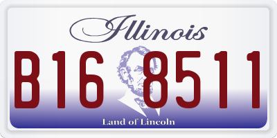 IL license plate B168511