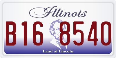 IL license plate B168540