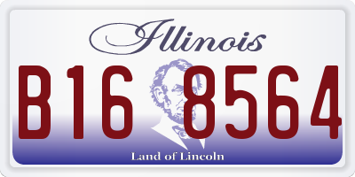 IL license plate B168564