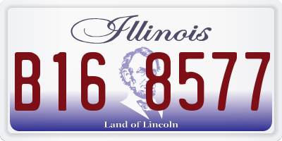 IL license plate B168577