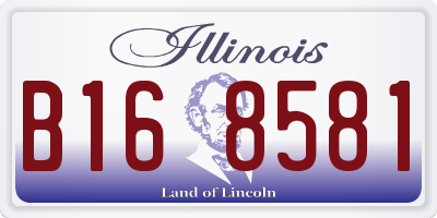 IL license plate B168581