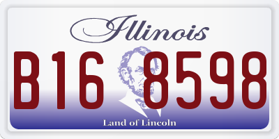 IL license plate B168598
