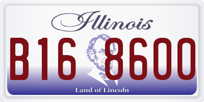 IL license plate B168600