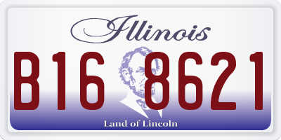 IL license plate B168621