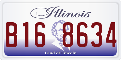 IL license plate B168634