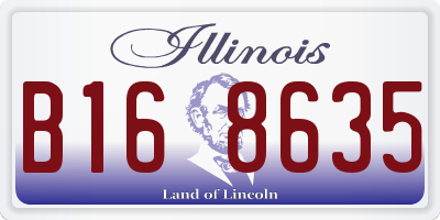IL license plate B168635
