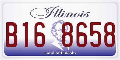 IL license plate B168658