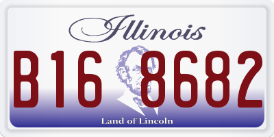 IL license plate B168682