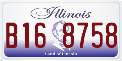IL license plate B168758