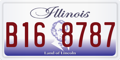 IL license plate B168787