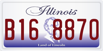 IL license plate B168870