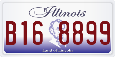 IL license plate B168899