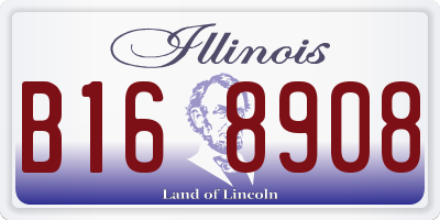 IL license plate B168908