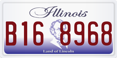 IL license plate B168968