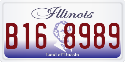 IL license plate B168989