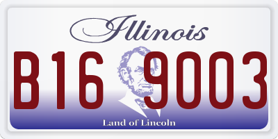 IL license plate B169003