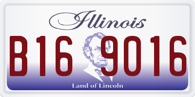 IL license plate B169016