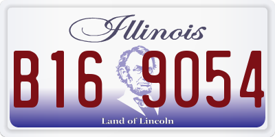 IL license plate B169054