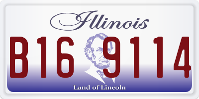 IL license plate B169114