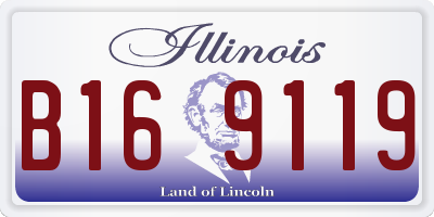 IL license plate B169119