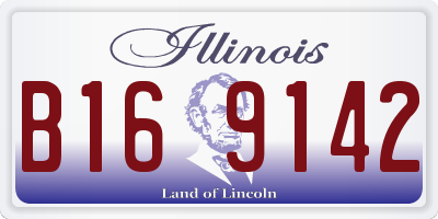 IL license plate B169142