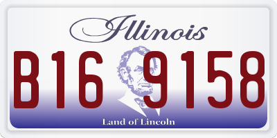 IL license plate B169158