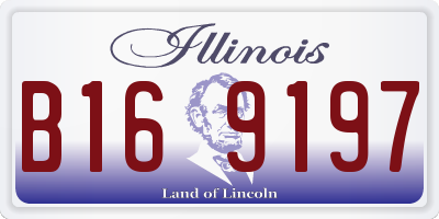 IL license plate B169197