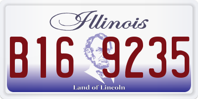 IL license plate B169235
