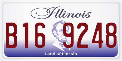 IL license plate B169248