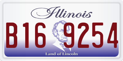 IL license plate B169254