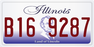 IL license plate B169287
