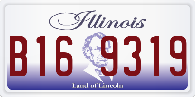IL license plate B169319