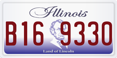 IL license plate B169330