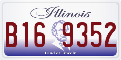 IL license plate B169352