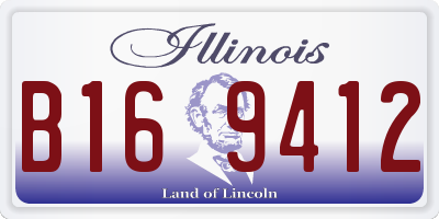 IL license plate B169412