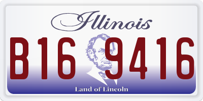 IL license plate B169416