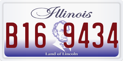 IL license plate B169434