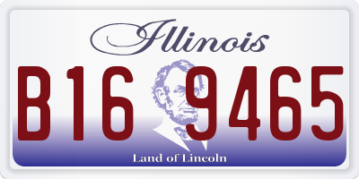 IL license plate B169465