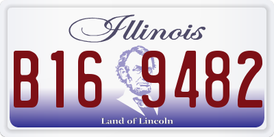 IL license plate B169482