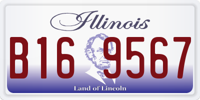 IL license plate B169567