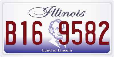 IL license plate B169582