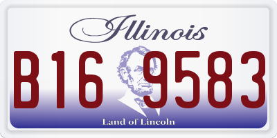 IL license plate B169583