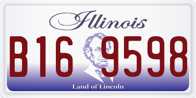IL license plate B169598