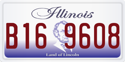 IL license plate B169608