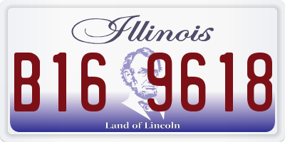 IL license plate B169618