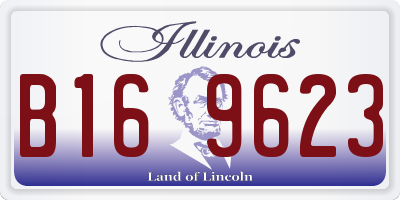 IL license plate B169623