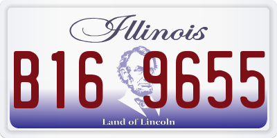 IL license plate B169655